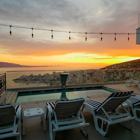 호텔 Sunset Shoreline - Sea View - Free Private Parking - Pool 4*